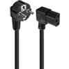 Ewent Cavo Alimentazione Spina Schuko a VDE 90° M/F 1.8 mt