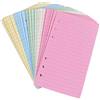 STOBOK 50 fogli A6 Carta per rilegatura a 6 anelli, ricarica colorata per 6 fori Raccoglitore Agenda Notebook Diario di viaggio