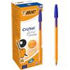 BIC Penne Blu a Sfera, Orange Original Fine, Punta 0.8mm, Confezione 20 Penne, Fornitura per Cancelleria Scuola e Ufficio