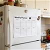 Generic Calendario magnetico per frigorifero, settimanale e mensile, lavagna adesiva cancellabile con sezione note, ideale per organizzare piani pasto e attività di pianificazione