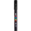 Posca Uni-Ball 186599 - Marcatore POSCA con punta tonda fine, nero | Pennarello con punta arrotondata da 0,9-1,3 mm per quasi tutte le superfici