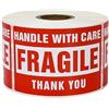 Generic 250Paste/Roll Fragile Inglese Etichetta di Avvertimento Adesivo Piastra di Rame Adesivo Anti-Tamper Fragile Articolo Adesivi di avvertimento