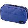 LIHIT LAB Zipper Pen Case, 7.9 × 2 × 4.7 Inches, Navy Camo (A7551-132)