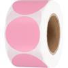 Generic Etichette adesive termiche rotonde da 3,8 cm, 500 pezzi, per stampanti termiche, per ufficio, ufficio, classe aziendale, rosa