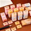 Generic 4 Pezzi Gomme da Cancellare Simpatiche Cartone Animato Capibara Kawaii Gomme 3D per Matita per Donne Forniture per Ufficio Piccole Gomme da Cancellare Regali Colore Casuale (4,6x2,1x1,5cm)