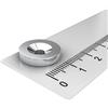 MTS Magnete 10 magneti al neodimio disco 6 x 3 mm con foro da 3.5 mm e ridurre nichelato per l' avvitamento