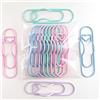 Generic Set di 5 graffette e portapenne rivestiti in plastica di colori misti, multifunzionali, clip per segnalibri, clip per penna per notebook, accessori di cancelleria per ufficio, portatili e comodi