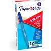 Paper Mate InkJoy 100ST - Penna a sfera, punta media, blu, confezione da 12-1