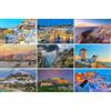 Fotografie Torsten Ackermann Set di cartoline Grecia: 9 singole carte - Motivi: Atene Creta Rodi Mykonos Santorini Meteora-monasteri- foto/immagini/souvenir