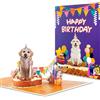 Generic Biglietto pop-up 3D con labrador retriever, regalo per gli amanti dei cani, 19 x 15 cm, per compleanno del cane