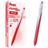 Pentel BL437 Energel Slim roller scatto 0,7 mm, rosso 12 pz