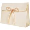IBLUELOVER 10 confezioni regalo buste con coperchio e nastro di raso 28 x 21 x 9 cm di cartone grandi sacchetti di carta regalo scatole di deformazione per abito camicia, sciarpa, libro accessori