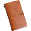 Generic Artificial leather Traveler's Notebook System - Refillable A6 Journal, Customizable Planner with 3 Inserts(4.7x7.9in)