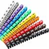 Generic 150 marcatori a clip per cavi, etichette colorate per numerazione dei cavi, per marcare i cavi con codice colore (per filo da 2-3 mm)