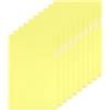 Generic Cartelline tipo L, confezione da 10 buste in plastica trasparente per documenti, formato A5, per ufficio, giallo