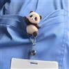 Generic Porta badge in acrilico a forma di panda ondeggiante, retrattile, con clip a coccodrillo, regalo adorabile per infermieri, medici, impiegati, amanti degli animali, XPJ-58