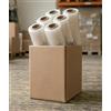 Generico 6 rotoli pellicola trasparente per imballaggio, film estensibile spessore 23 my, 2,4 Kg, altezza 50 cm lunghezza 250 metri Extra Resistente per Spedizioni e Traslochi Made in Italy