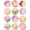 Generic Etichette adesive per regali di compleanno, 72 pezzi, 3,8 cm, motivo floreale, per la mamma, per la festa della mamma, sigilli rotondi per buste per confezioni regalo, biglietti, decorazioni