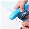 Generic Pinzatrice senza graffette, portatile, senza rilegatura, capacità di 8 fogli, portatile, blu