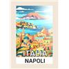 Generic Napoli Napoli Italia souvenir viaggio holyday Cartolina carta lucida 220gsm cartolina o mini poster formato 5x7 pollici
