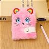 Generic 1Pcs Cartoon Plush Pocket Notebook Blank Thicken Inner Paper with Keychain Cat Writing Drawing Pad Travel Journal,12 * 9 cm (Pastel)