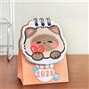 Generic 2 calendari da scrivania a forma di gatto in stile cartone animato, mini decorazioni decorative mensili, da giugno 2025 a dicembre 2026 (gatto marrone, 10,5 x 5,8 cm)