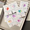 Generic 8 abbracci tascabili con biglietto per messaggi, mini cuore, regalo per compleanno, matrimonio e San Valentino, multicolore8