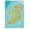 Maps International Mappa dell'Irlanda - Foglio frontale laminato - 42 x 59 cm | Maps International - Cartografia dettagliata