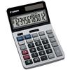 Canon KS-1220TSG Calcolatrice da Tavolo a 12 Cifre, Doppia Alimentazione, Argento