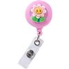 Generic Porta badge retrattile da donna, porta carte di credito, clip per autobus, fibbia telescopica, porta badge (1)