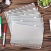 Generic 5PCS 6 Fori A5 Raccoglitore Tasche Trasparente Cerniera Cartelle per 6 Anelli Foglia Allentata Notebook Impermeabile PVC Organizer