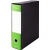 Pryma Registratore Raccoglitore Ufficio con Leva - Raccoglitore Protocolli A4 Robusto per Documenti (Verde Mela, D8)