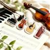 Generic Confezione da 4 clip per spartiti musicali, in acrilico, per pianoforte, chitarra, mini libri, organizer decorativo per cancelleria, regalo per musicisti, accessori per libri