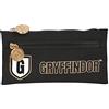 safta HARRY POTTER - Astuccio doppia cerniera, per bambini, ideale per bambini in età scolare, comodo e versatile, qualità e resistenza, 23 x 11 cm, colore nero, Nero, Estándar, Casual