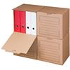 Smartbox Pro - Set di scatole a fondo automatico per l'archiviazione, cartone per la conservazione degli archivi incluso, confezione da 5 pezzi, marrone