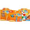 CARIOCA Set Baby 1+ | Set Colori con Pennarelli Super Lavabili, Pastelli a Cera Colorati e Matitoni per Bambini dai 12 Mesi, 22 Pezzi