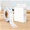 Generic Adesivo rotondo da 1/2 pollice con codice colore, 1000 adesivi, etichette adesive a cerchio argento per ufficio e casa