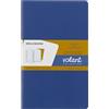 Moleskine Volant Journal, Set 2 Quaderni con Pagine a Righe Staccabili, Copertina Morbida, Colori Blu e Ambra, Formato Large 13 x 21 cm, 124 Pagine
