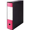 Pryma Registratore Raccoglitore Ufficio con Leva - Raccoglitore Protocolli A4 Robusto per Documenti (Fucsia, D8)