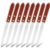 Tinoaly 8pz Tagliacarte, Acciaio Inossidabile Apribuste Tagliacarte da Ufficio Leggero Coltello Tagliacarte Utensile con Manico in Legno per Ufficio e Forniture per la Casa