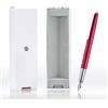 Wikult Personalizzato Hong-Dian 525 rosso vino Fude Penna, Pennino curvo Calligrafia Penna stilografica con confezione regalo, Inciso con il tuo nome