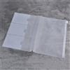 Generic Accessori per agenda con borse a cerniera, buste per contanti per budget, cartelle trasparenti con cerniera impermeabili in PVC, borse portadocumenti (210x140mm)
