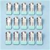 Generic 30 clip in metallo, mollette per foto, asciugatura lavanderia, clip per borse da cucina, in acciaio inox con gomma (verde)