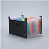 Generic Organizer espandibile formato A5 con 13 tasche, cartella portadocumenti a fisarmonica arcobaleno per ricevute e assegni, porta documenti portatile per ufficio, casa e viaggi, nero
