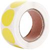 Generic 500 pz/rotolo di etichette adesive cromatiche per codice colore, etichette rotonde per cancelleria, etichette cromatiche per ufficio (giallo)