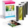 Fimax Tech Ricambio Canon Selphy CP1500 con inchiostro e carta fotografica 6x4 pollici | per Canon Selphy CP1300 CP1200 CP1000 CP910 CP810,3115B001(AA) Cartucce a 3 colori/108 fogli/100 x 148 mm Carta