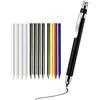 JOMPENS Kit di matite per marcatura edilizia da 5,6 mm, include 1 portamine meccanico + 3 scatole (nero, bianco, colori misti) - Ideale per schizzi architetto/layout ingegneri/linee di costruzione