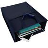 IBLUELOVER Cartella portadocumenti in tessuto Oxford, con cerniera, formato B4, con manico, per lavoro, conferenze, organizzazione, per ufficio, casa, viaggi 36x28.5x10cm/14.17x11.22x4in dark blue