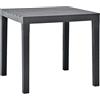 vidaXL ANTRACITE TAVOLO BALI 78x78x72
