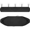 CSARPECT Tende da Sole per Giardini, Coperture Tettoia Tessuto 420D Oxford Protettiva Antipolvere Impermeabile, per Avvolgibile A Scomparsa, Patio Veranda Esterno Invernale (4M Nero)